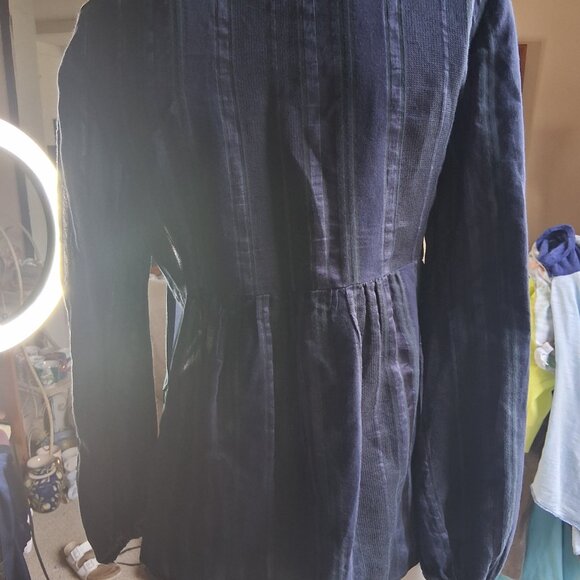 Lafayette 148 New York Tunic Top silk linen cotton - Picture 3 of 3